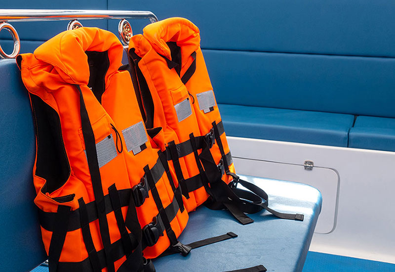 100% Nylon greige tahan air untuk jaket keselamatan dan rakit keselamatan, dengan ketahanan robek.
